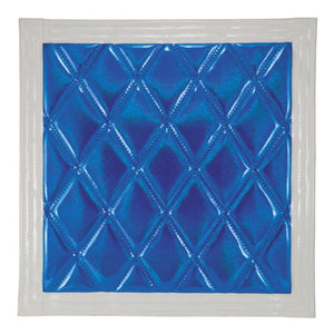 ジェットイノウエ ウレタン入り泥除け［綺羅］Wステッチ 750×600 ブルー/ホワイト 縦750×横600mm 523924