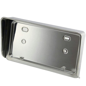 ジェットイノウエ バイザー付ナンバープレート枠 大型/中型 鏡面中型用 524307