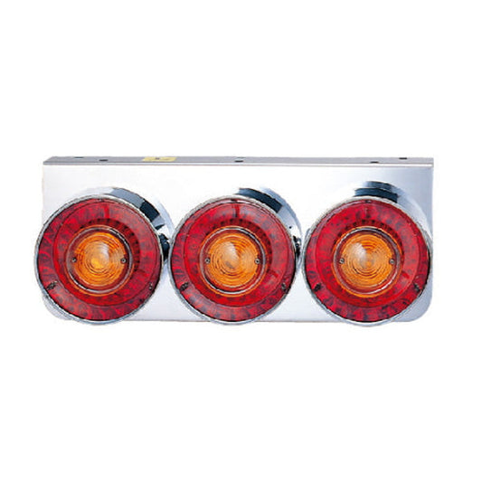 ジェットイノウエ 丸型３連テールランプ小型 リレー付 12V用 525370