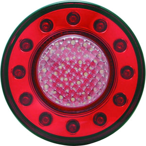 ジェットイノウエ JTL-1103 LED丸型３連テールランプ小型 単体 レッド/アンバー 525689