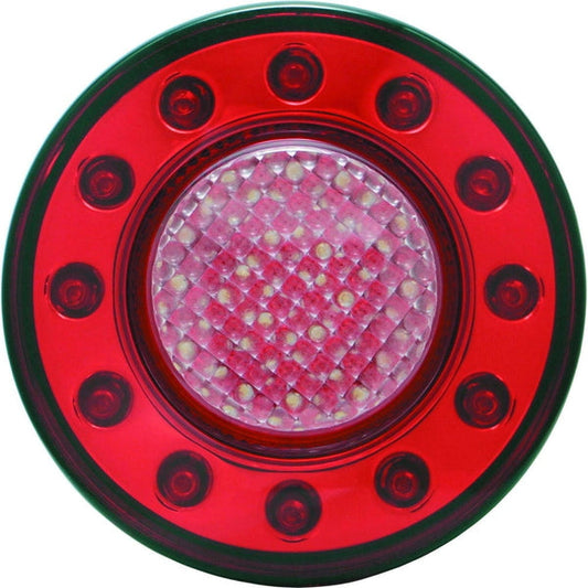 ジェットイノウエ JTL-1103 LED丸型３連テールランプ小型 単体 レッド/アンバー 525689