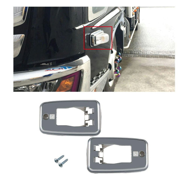 ジェットイノウエ ドアサイドマーカー用ベース メッキ 日野車用 526230