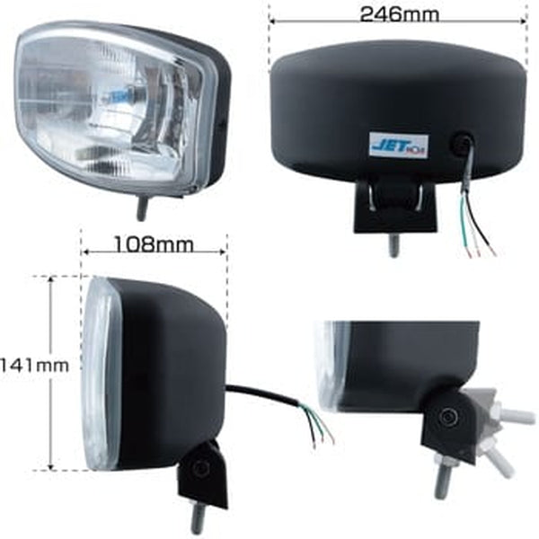 ジェットイノウエ ハロゲン・ドライビング・ランプ LED付き ２４V車用 526570