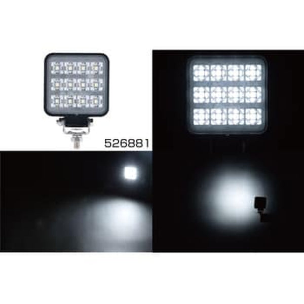 ジェットイノウエ ＬＥＤワークランプ 角型 WL-34 12W 3インチ 526881