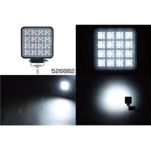 ジェットイノウエ ＬＥＤワークランプ 角型 WL-35 16W 3.5インチ 526882