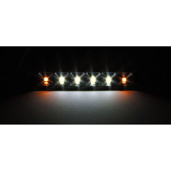 ジェットイノウエ LED クロームメッキハイパワー路肩灯 ホワイト/両端アンバー 527862