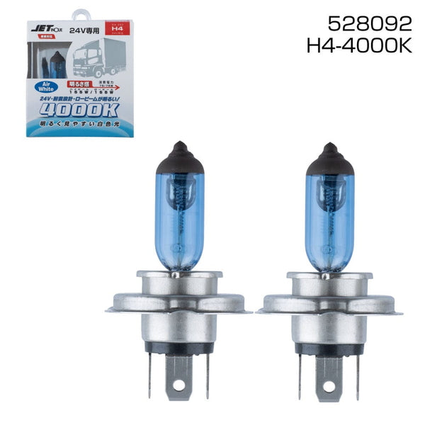ジェットイノウエ  ハロゲンバルブ H4 4000K ホワイト HA-002  528092