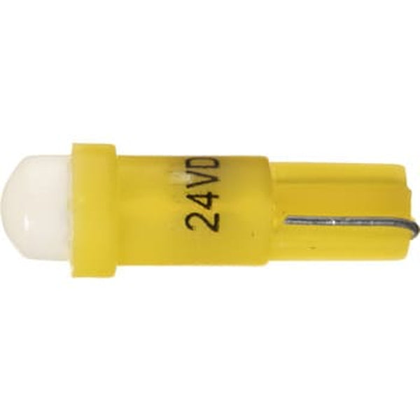 ジェットイノウエ 高輝度LEDウェッジ球 T5サイズ 24V アンバー 528428