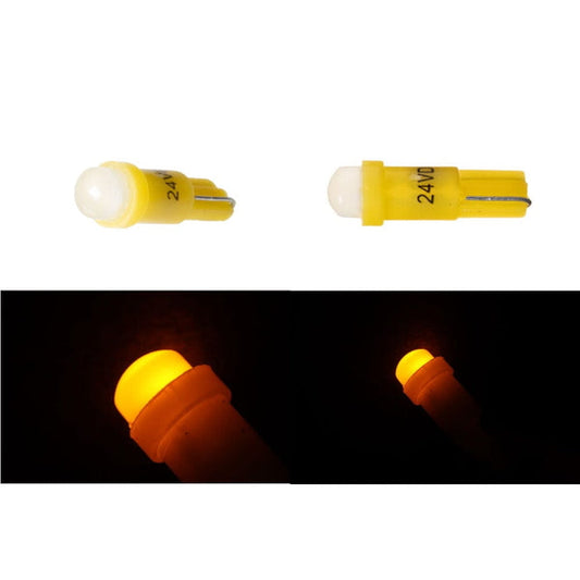 ジェットイノウエ 高輝度LEDウェッジ球 T5サイズ 24V アンバー 528428