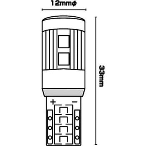 ジェットイノウエ ＬＡ-016 球切れ警告灯キャンセラー内蔵 T10 ポジションバルブ 529124