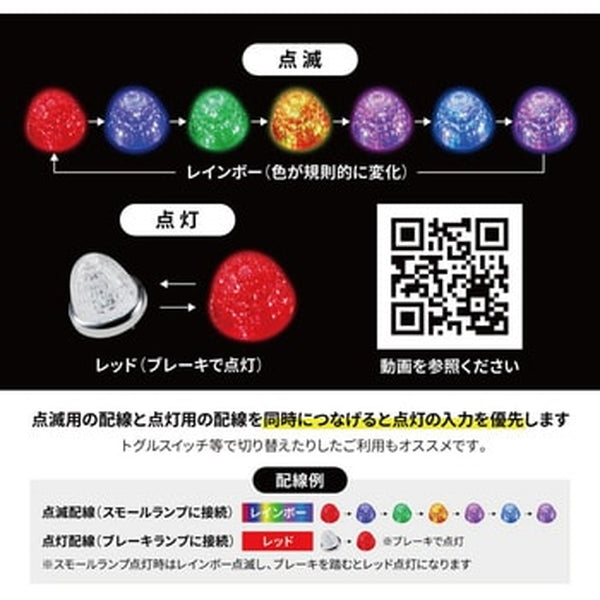 ジェットイノウエ LED スターライトバスマーカーランプ 零（ZERO）レインボー 532610