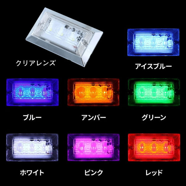 ジェットイノウエ ハイパワーフラットマーカーランプNEO クリアレンズ グリーン 534503