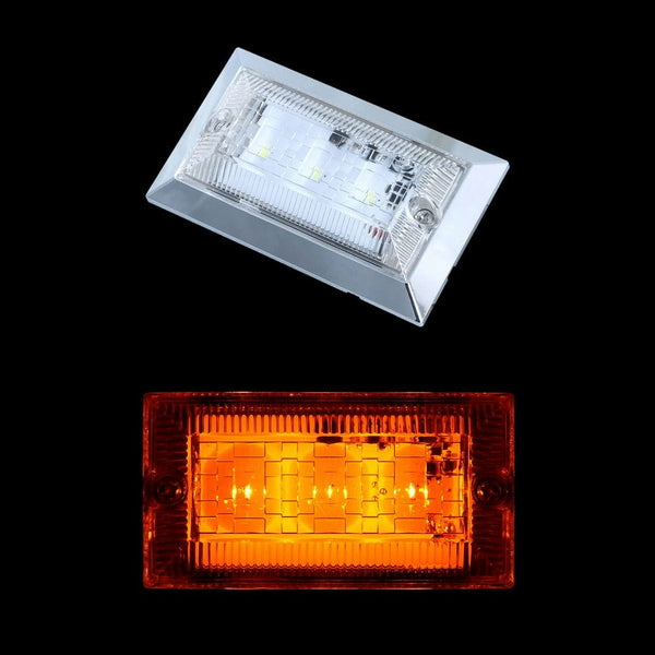 ジェットイノウエ ハイパワーフラットマーカーランプNEO クリアレンズ アンバー 534502