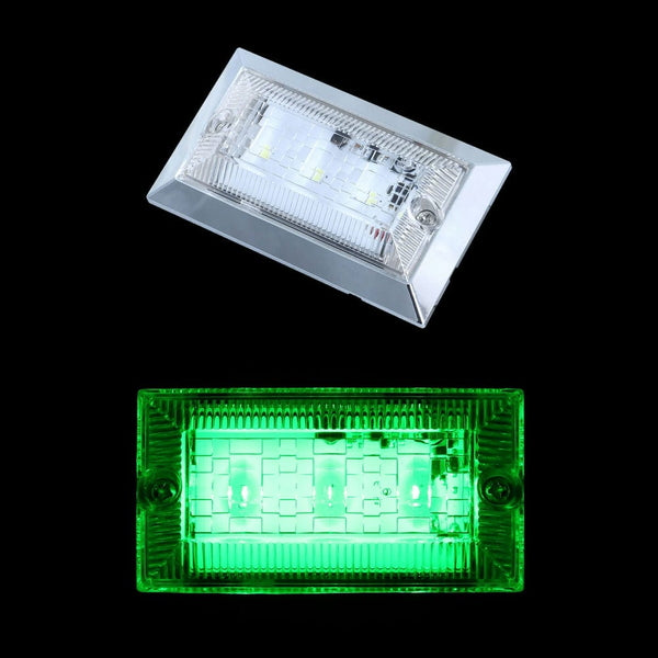 ジェットイノウエ ハイパワーフラットマーカーランプNEO クリアレンズ グリーン 534503