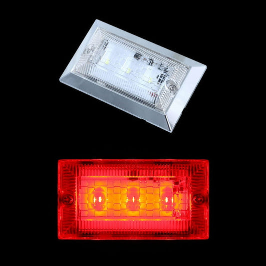 ジェットイノウエ ハイパワーフラットマーカーランプNEO クリアレンズ レッド 534506