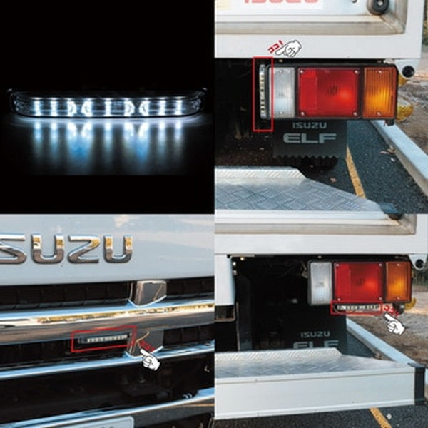 ジェットイノウエ LEDスリムストロボライト 12/24V共用 ホワイト 534654