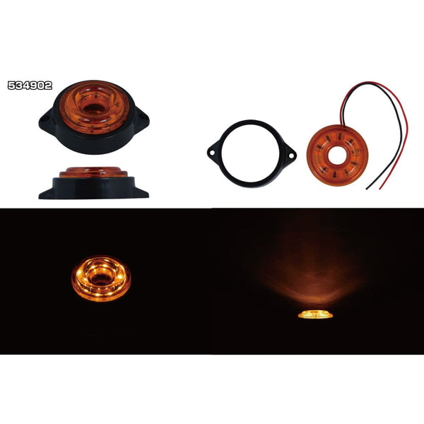 ジェットイノウエ LED サイドマーカー丸型 24V車用 ランプ 丸型 534902