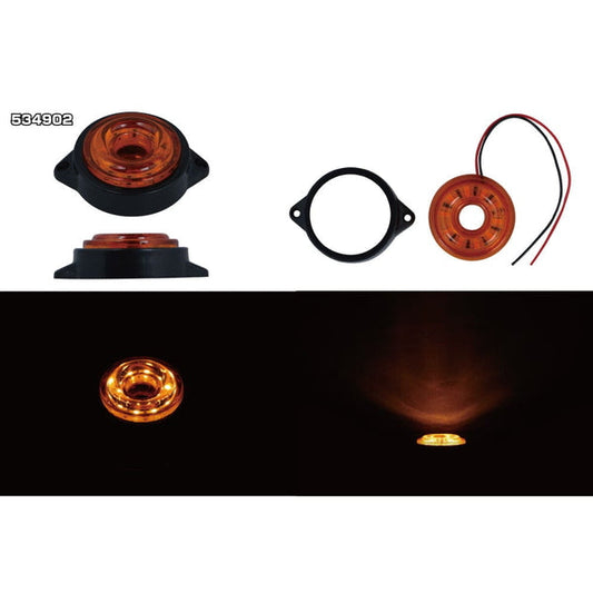 ジェットイノウエ LED サイドマーカー丸型 24V車用 ランプ 丸型 534902