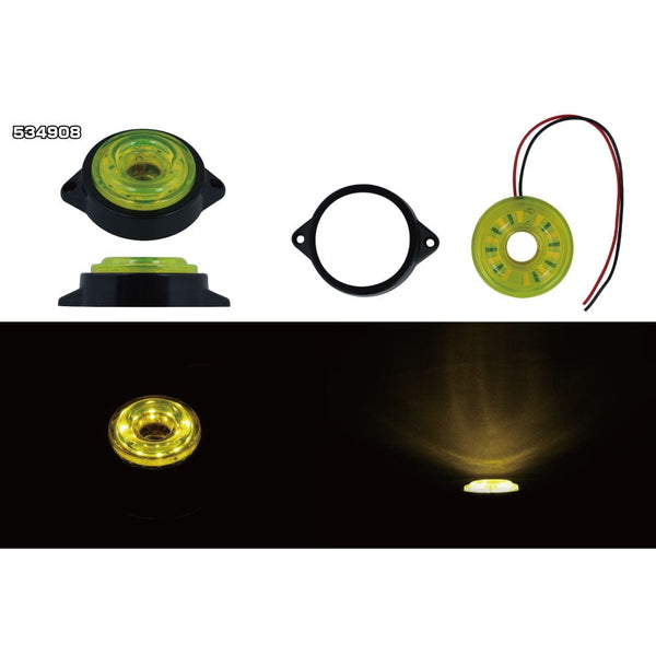 ジェットイノウエ LED サイドマーカー丸型 24V車用 ランプ 丸型 534908