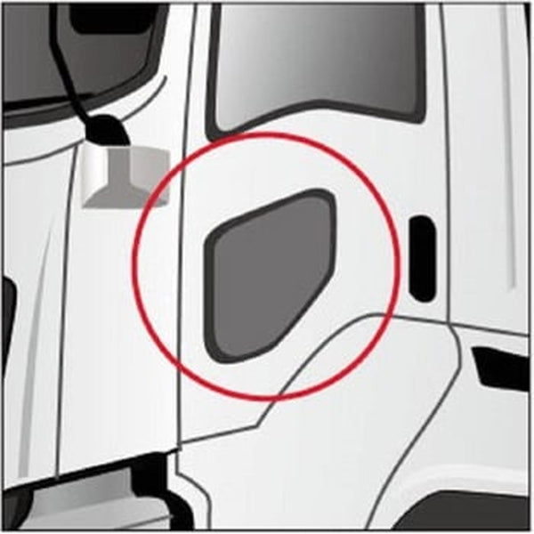 ジェットイノウエ 安全窓ガーニッシュ いすゞ大型車＆４ｔ車用 鏡面 / ウロコ 572472