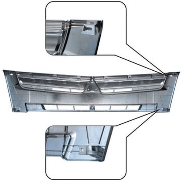 ジェットイノウエ フロントグリル ブルーテックキャンター ワイド車用 オールメッキタイプ 573348