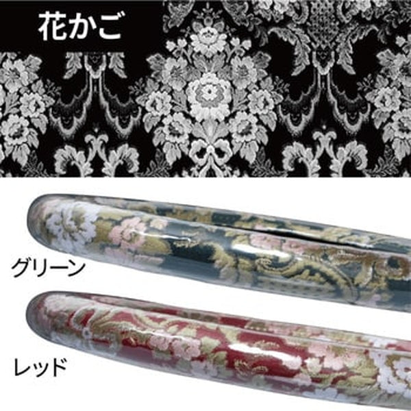 ジェットイノウエ 金華山ハンドルカバー 花かご レッド 太巻きAタイプ LＭ-B（41cm） 588142
