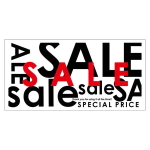 貼ってはがせるウィンドウサイン　セール　Lサイズ