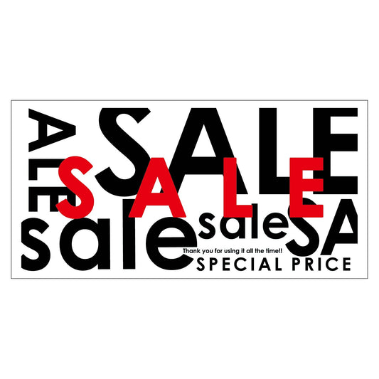 貼ってはがせるウィンドウサイン　セール　Lサイズ