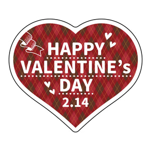 貼ってはがせるウィンドウサイン　バレンタインA　Sサイズ