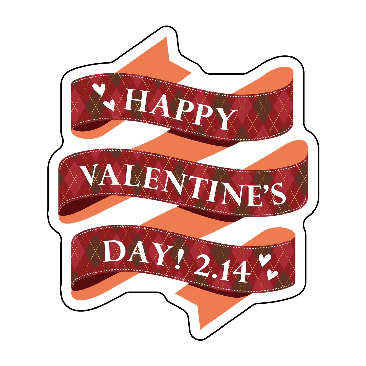 貼ってはがせるウィンドウサイン　バレンタインB　Lサイズ