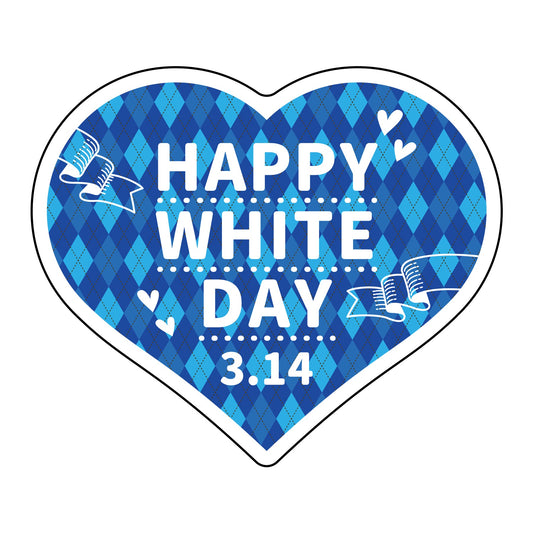 貼ってはがせるウィンドウサイン　ホワイトデーA　Lサイズ