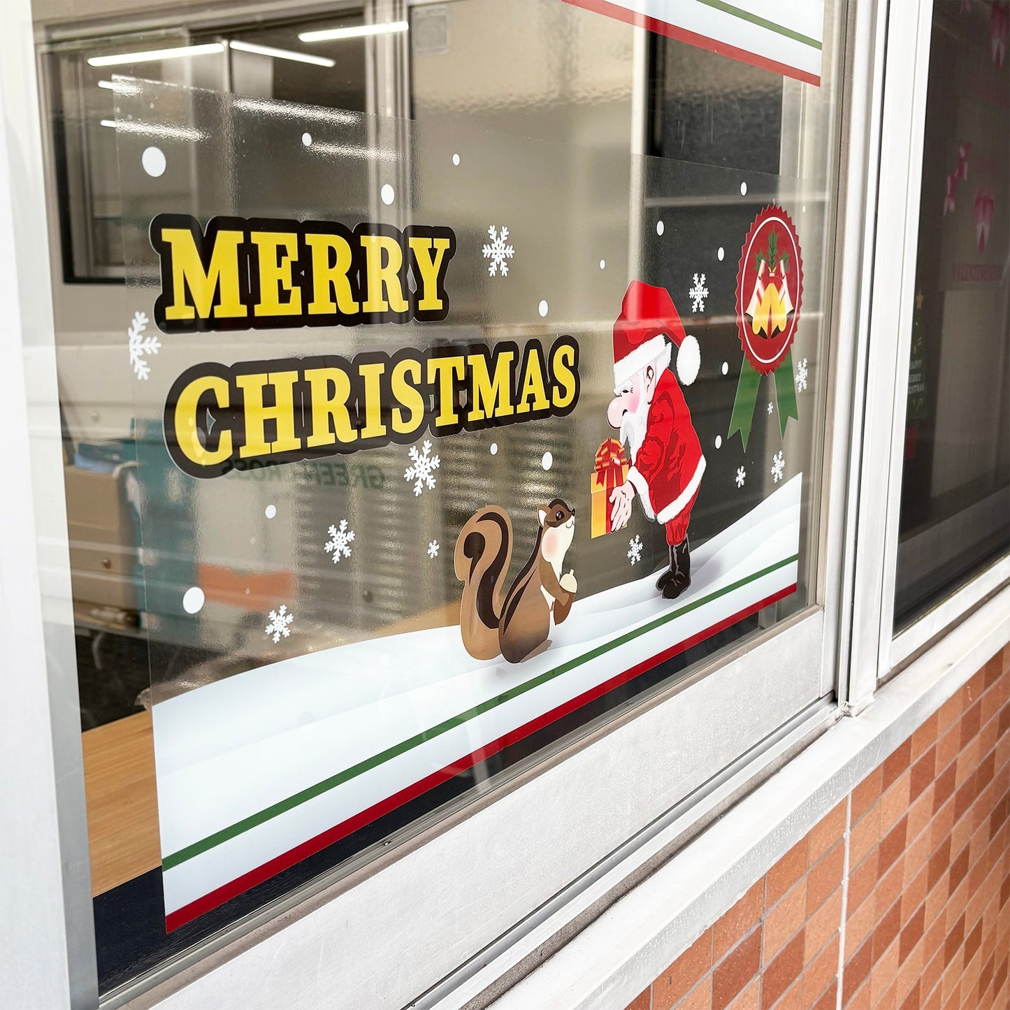 貼ってはがせるウィンドウサイン　クリスマスB　Sサイズ