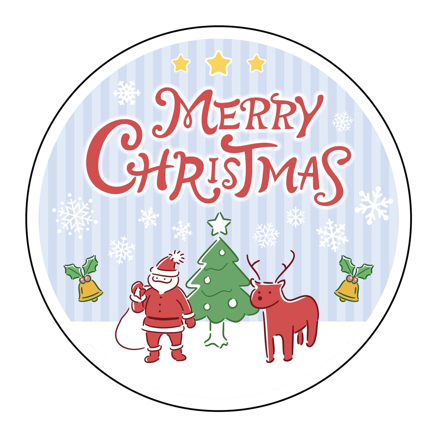 貼ってはがせるウィンドウサイン　クリスマスB　Lサイズ