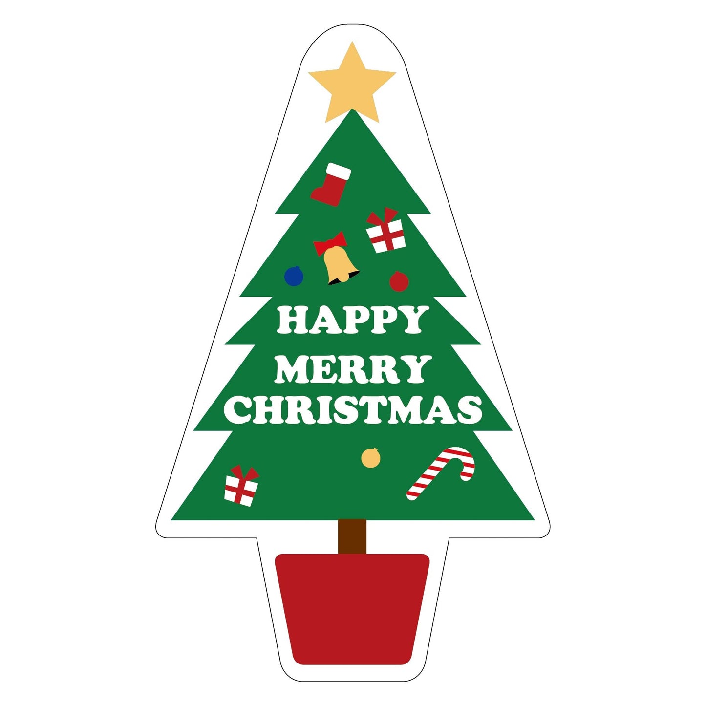 貼ってはがせるウィンドウサイン　クリスマスE　Sサイズ