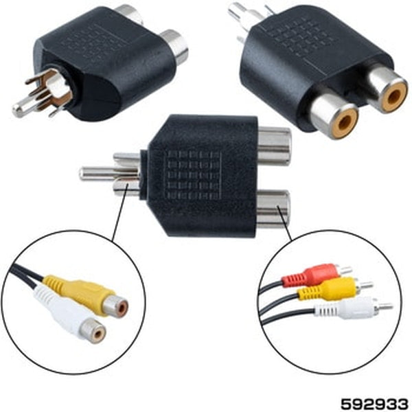 ジェットイノウエ RCAコネクター オス/メス２連 592933