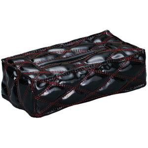 ジェットイノウエ モコモコティッシュカバーVer.2 ダブルステッチ ブラック/赤糸 594910