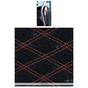 ジェットイノウエ モコモコロングアシストグリップカバー ダブルステッチ ブラック/赤糸 595210