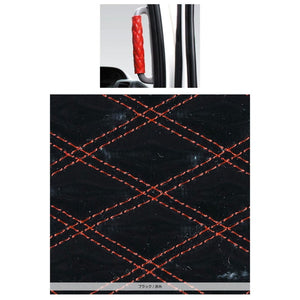 ジェットイノウエ モコモコアシストブレーキカバー ダブルステッチ ブラック/赤糸 595270