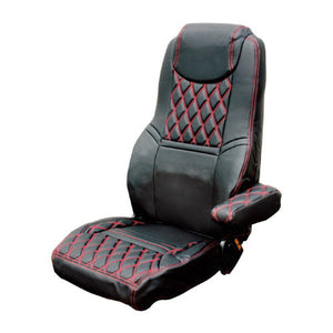 ジェットイノウエ シートカバー COMBI 日野NEWプロフィア用 ブラック/赤糸 595342