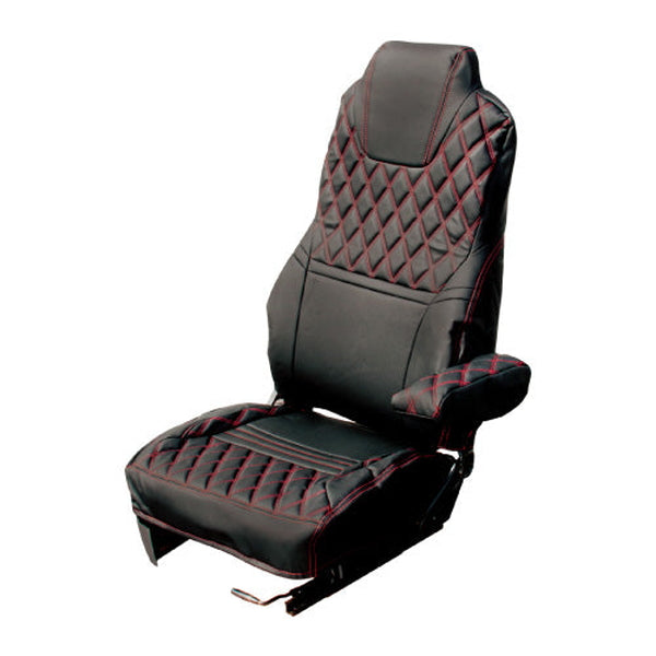 ジェットイノウエ シートカバー COMBI UDクオン/４ｔフレンズコンドル用 ブラック/赤糸 595344