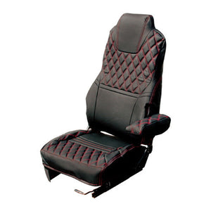 ジェットイノウエ シートカバー COMBI UDクオン/４ｔフレンズコンドル用 ブラック/赤糸 595344
