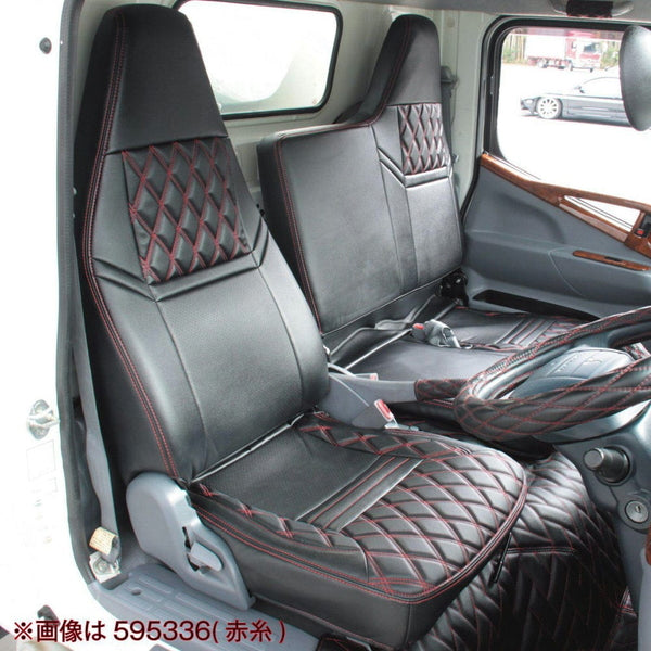 ジェットイノウエ シートカバー COMBI ふそう2t ブルーテックキャンター 標準車用 黒糸 595356