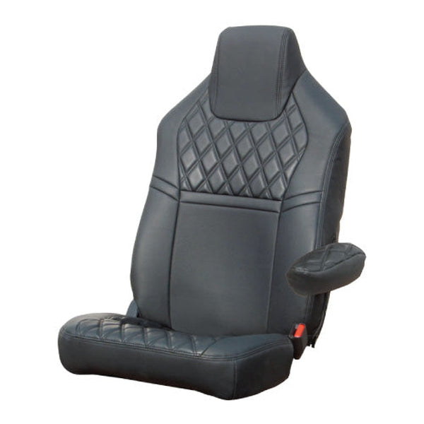 ジェットイノウエ シートカバー COMBI 標準シート用 日野’17プロフィア/’17レンジャー用 ブラック/黒糸 595363