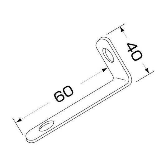 ジェットイノウエ ストロングステー ストレート ステンレス No.8（40×60mm） 596108