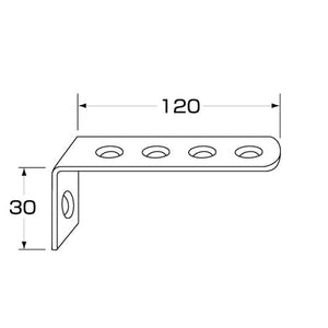 ジェットイノウエ ストロングステー ストレート ステンレス No.60（30×120mm） 596160