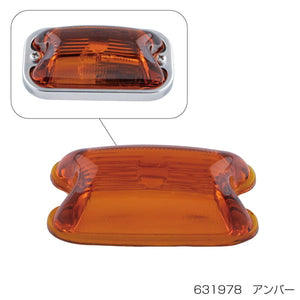 ジェットイノウエ 交換レンズ 角型マーカーランプ用 アンバー 631978