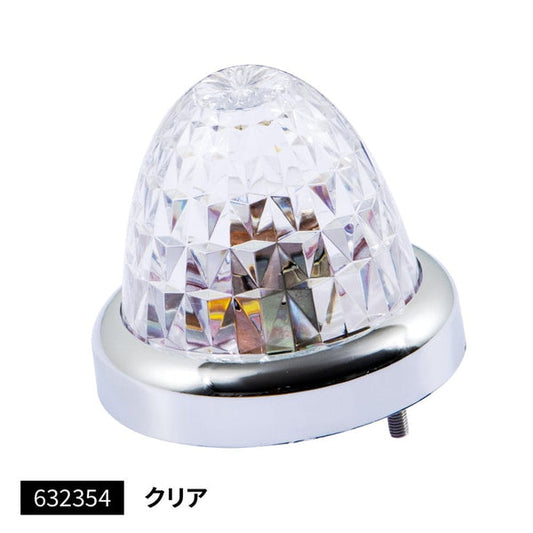 ジェットイノウエ バスマーカーランプ G-1型 クロームメッキリング クリア 632354