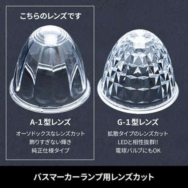 ジェットイノウエ バスマーカーランプ G-1型用レンズ レッド 632387