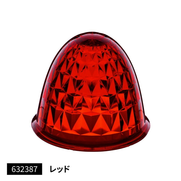 ジェットイノウエ バスマーカーランプ G-1型用レンズ レッド 632387