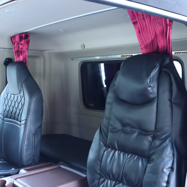 ジェットイノウエ トラックカーテン りらか センターカーテン ワインレッド